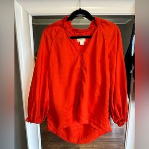 Maeve Anthropologie linen blouse